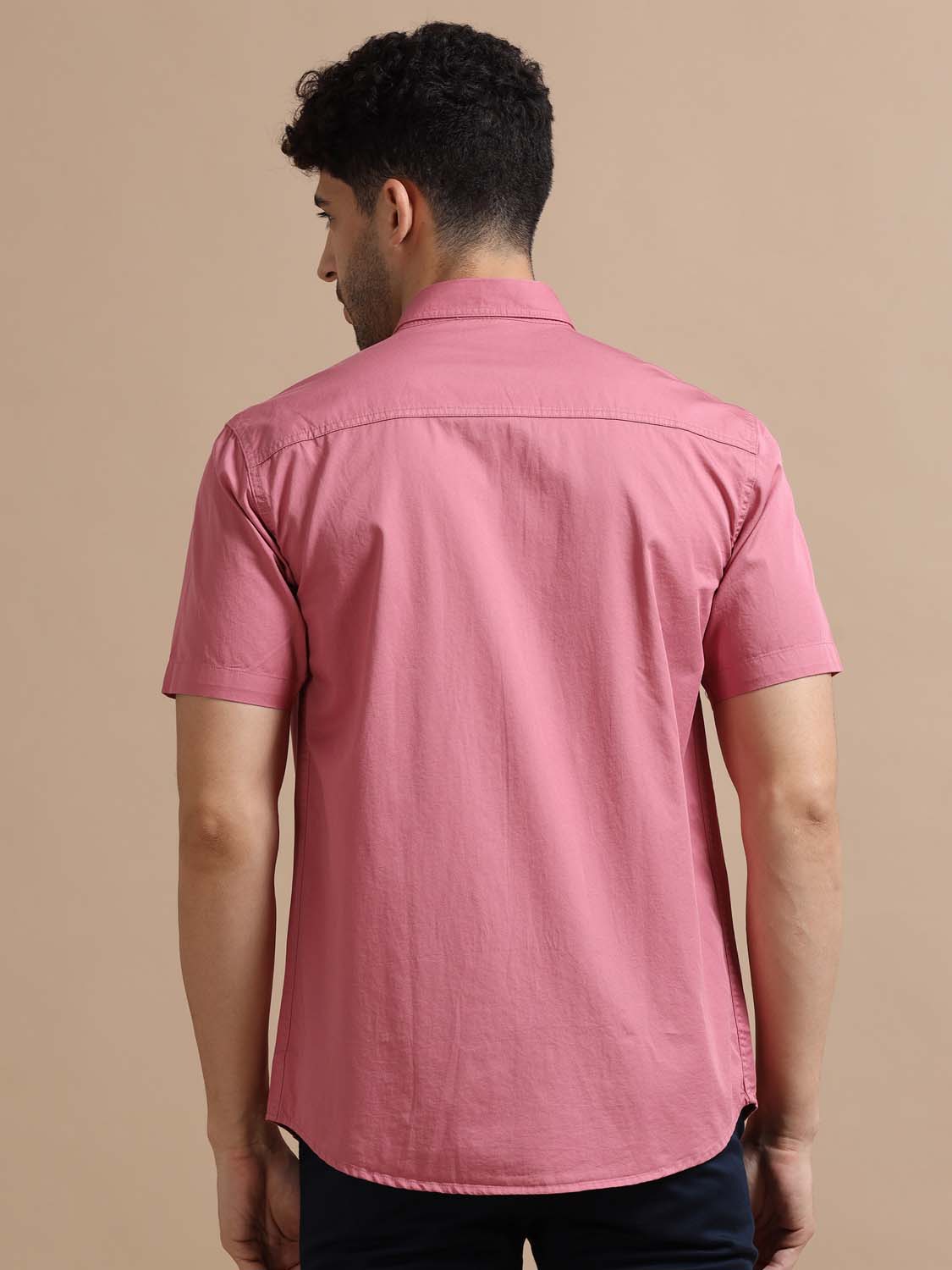 Pink Half Sleeve Shirt