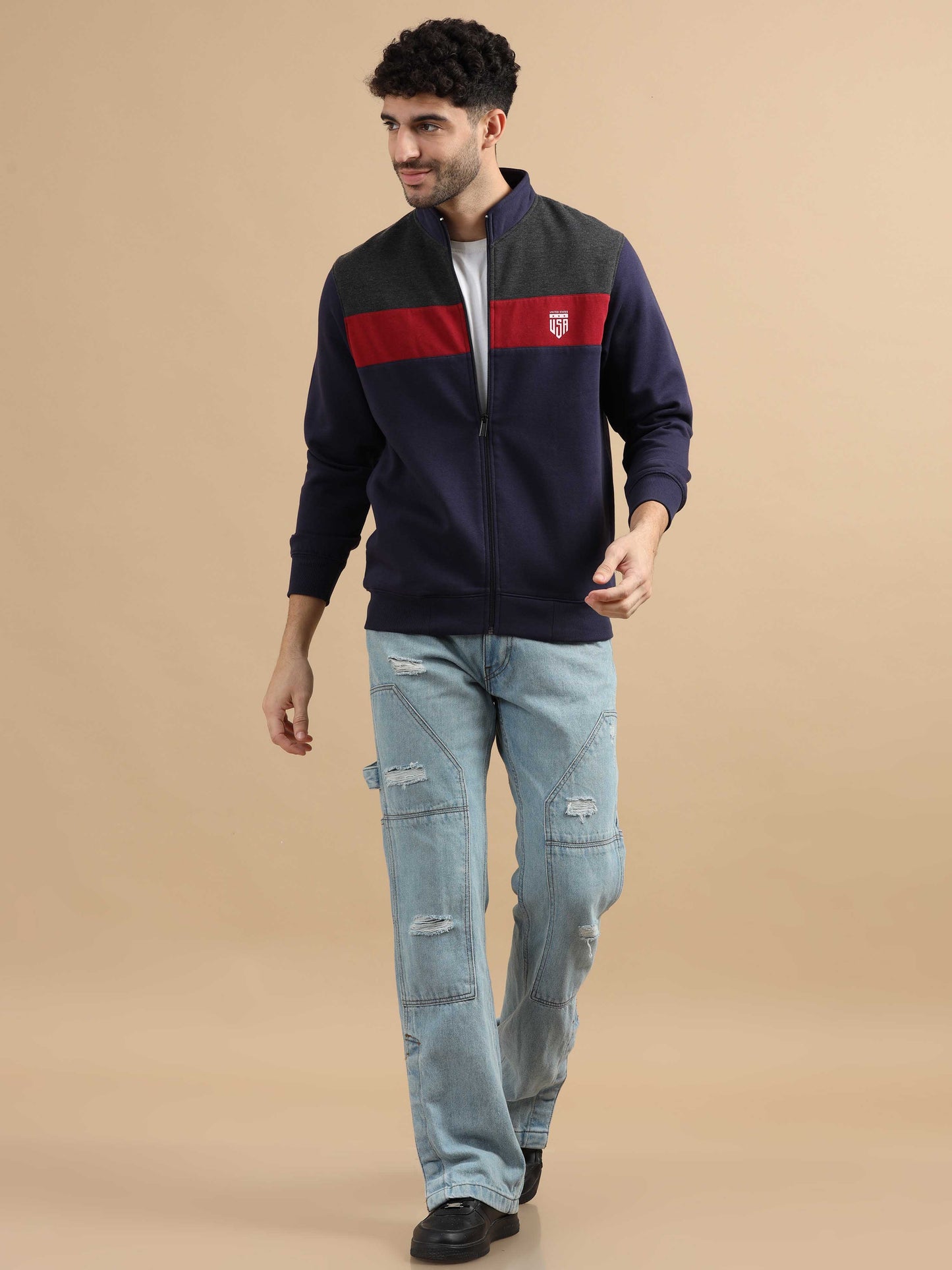 Mens Navy Blue Jacket