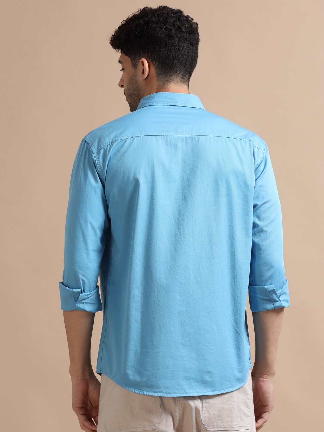 Sky blue shirt for men