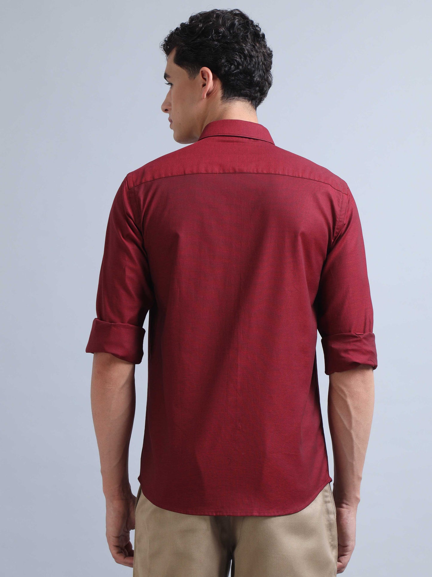 Mens Maroon Shirt