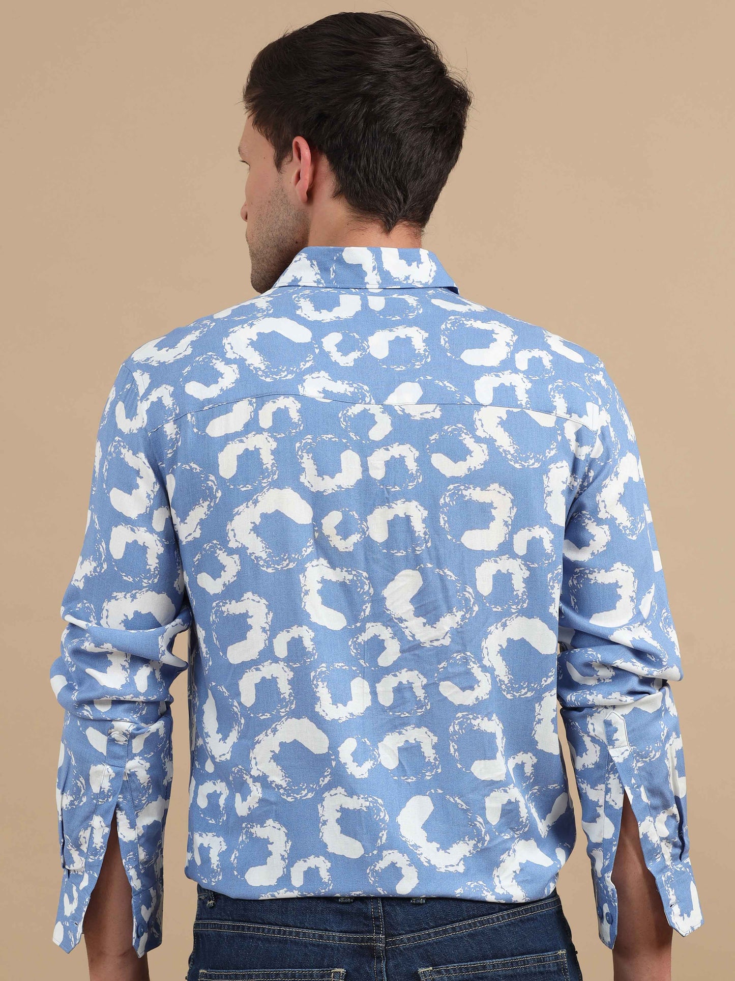 Sky Pilot Abstract Print Shirt For Men
