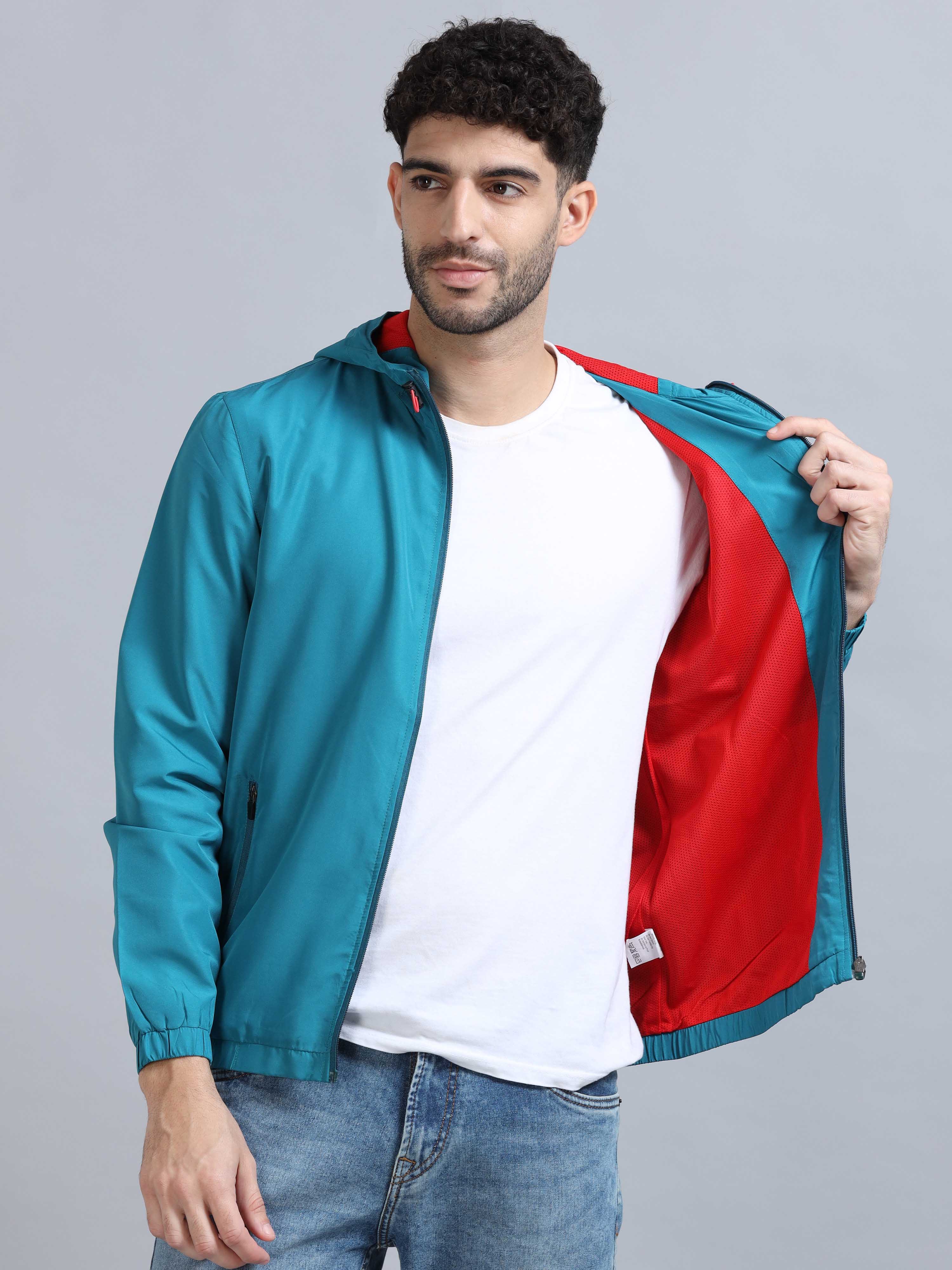 Sky blue jacket cheap