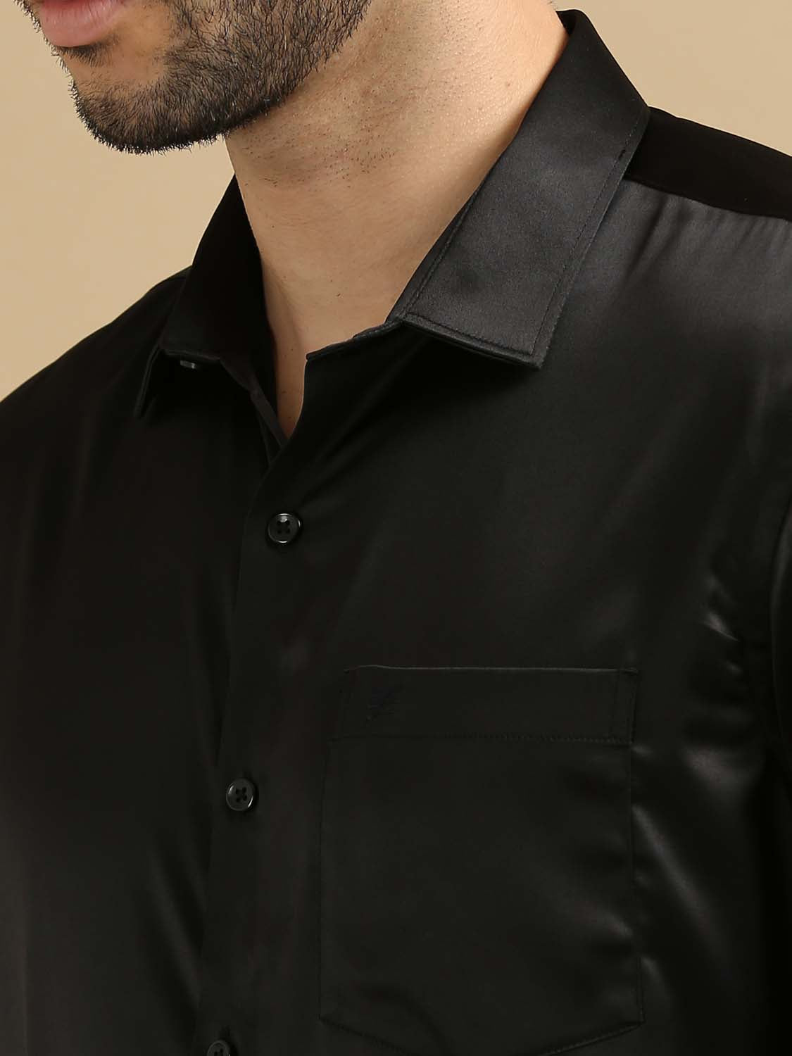 Party wear black shirts for mens shop